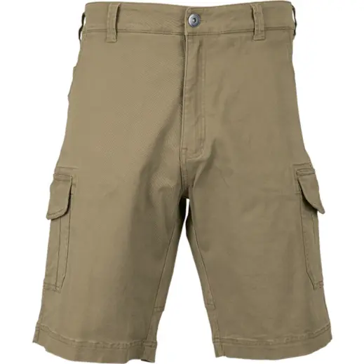 Mens Heritage Multi Pocket Shorts Khaki Front